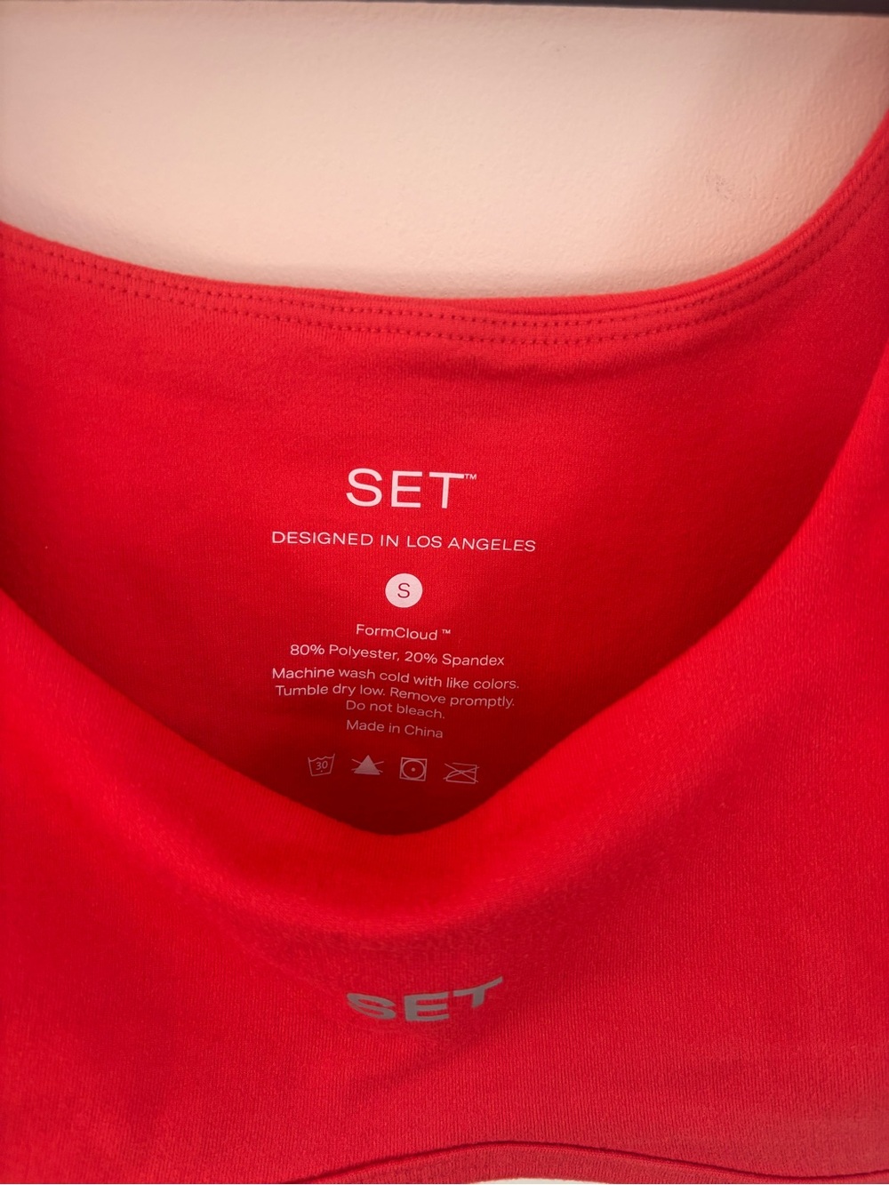 SET Active Red Bra & High-Rise Leggings Set - Picture 7 of 7